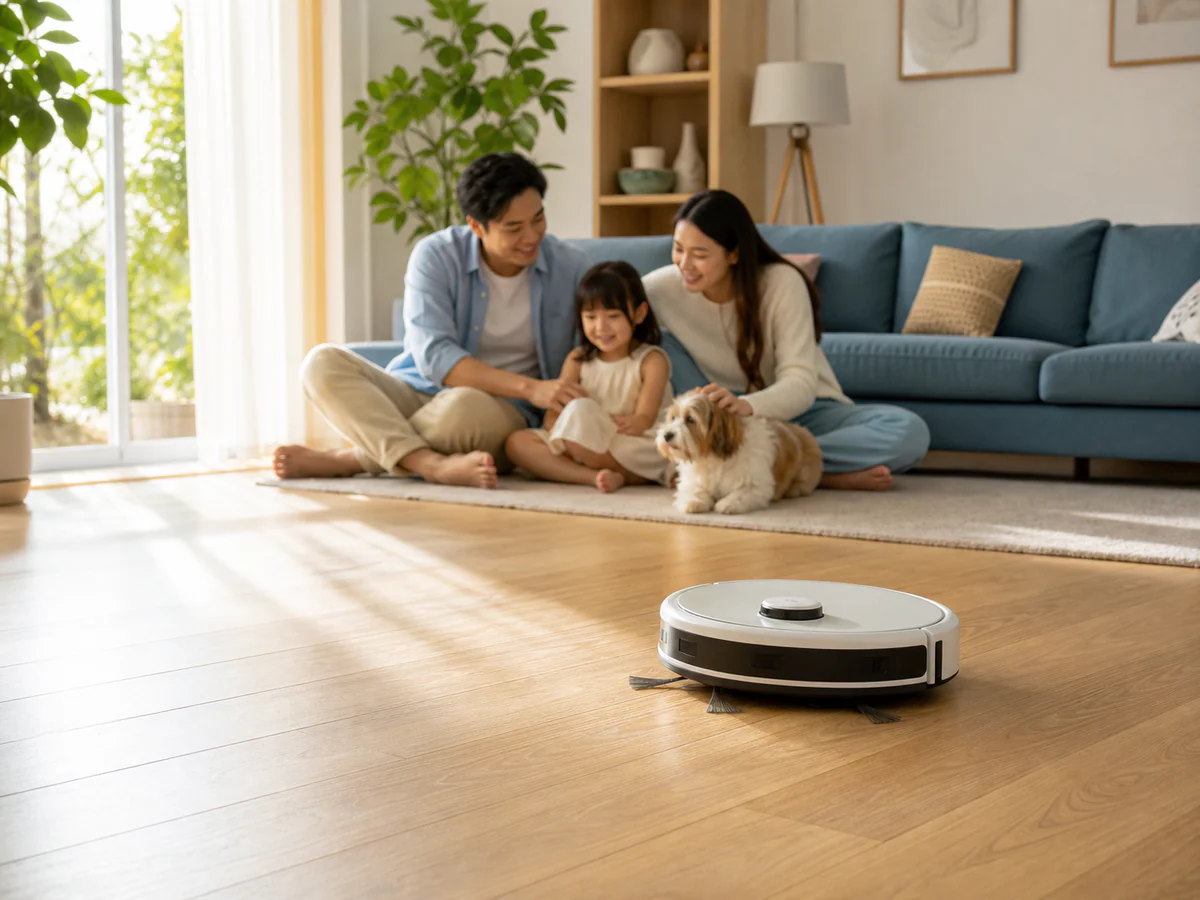 Gia đình sử dụng robot làm sạch phù hợp với không gian sống