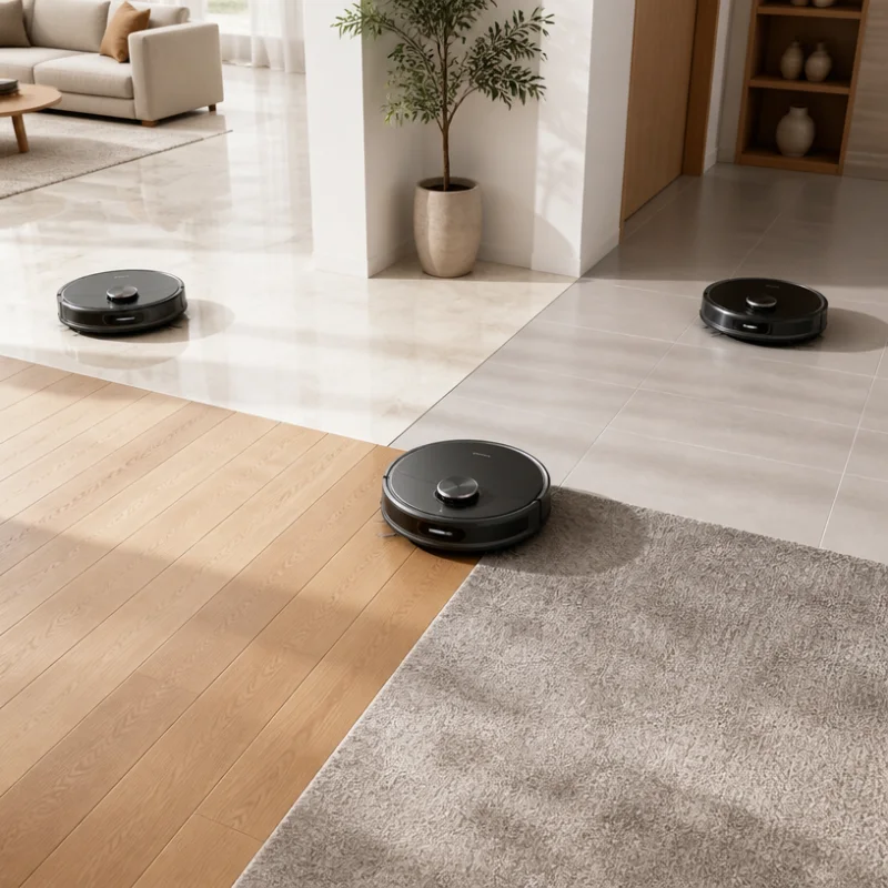 Hướng dẫn chọn robot hút bụi Dreame theo loại sàn và thảm