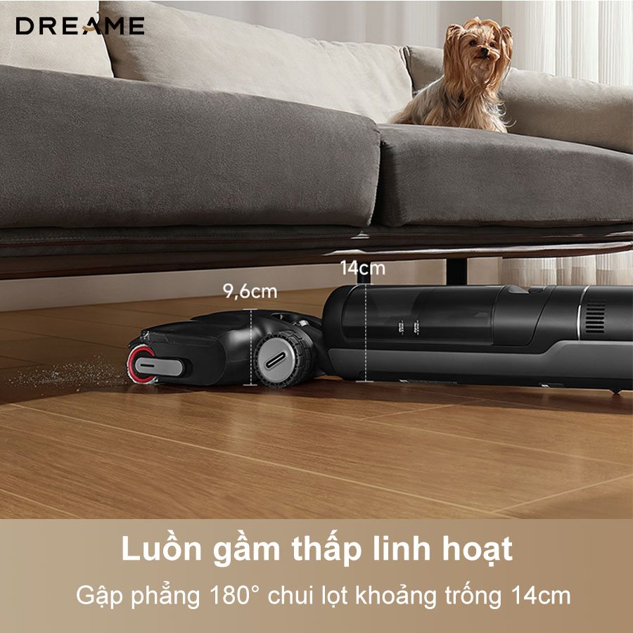 Thiết kế ngả phẳng để tiếp cận khu vực gầm thấp