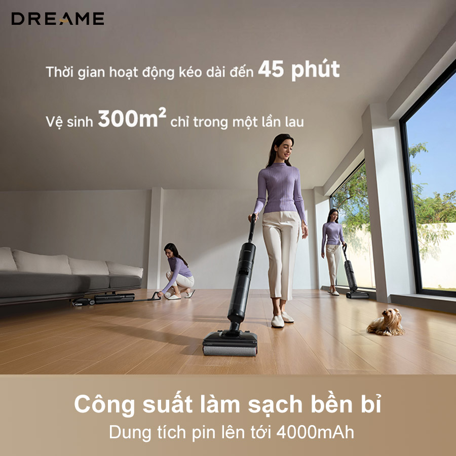 Thời lượng tối đa 45 phút ở chế độ Yên tĩnh