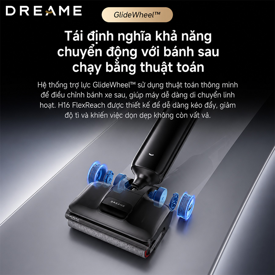 Thân máy ngả phẳng tiếp cận khu vực gầm thấp