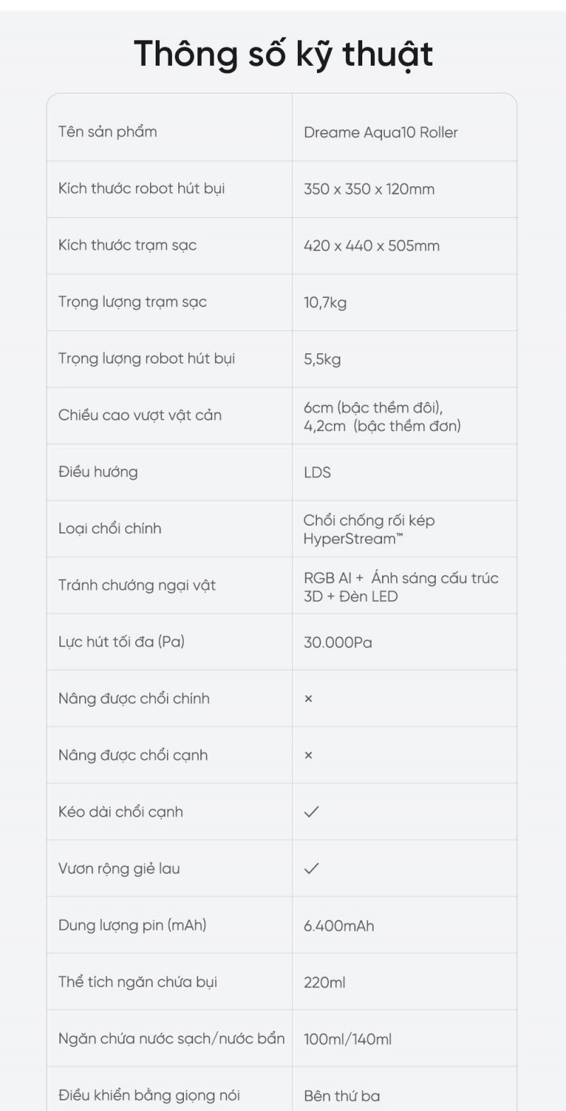 Dreame Aqua10 Roller - ảnh nội dung 15