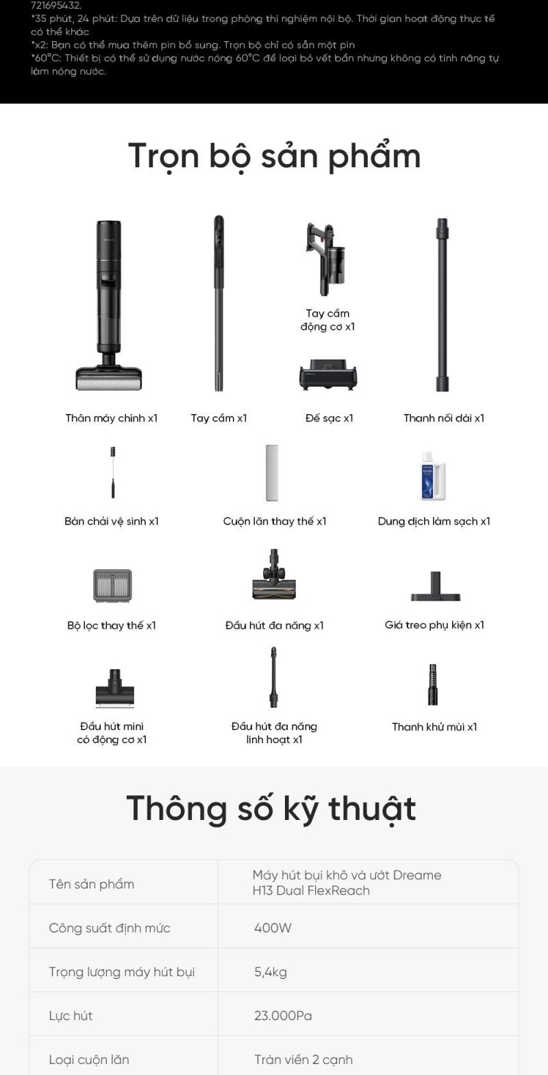 Dreame H13 Dual FlexReach - ảnh nội dung 17
