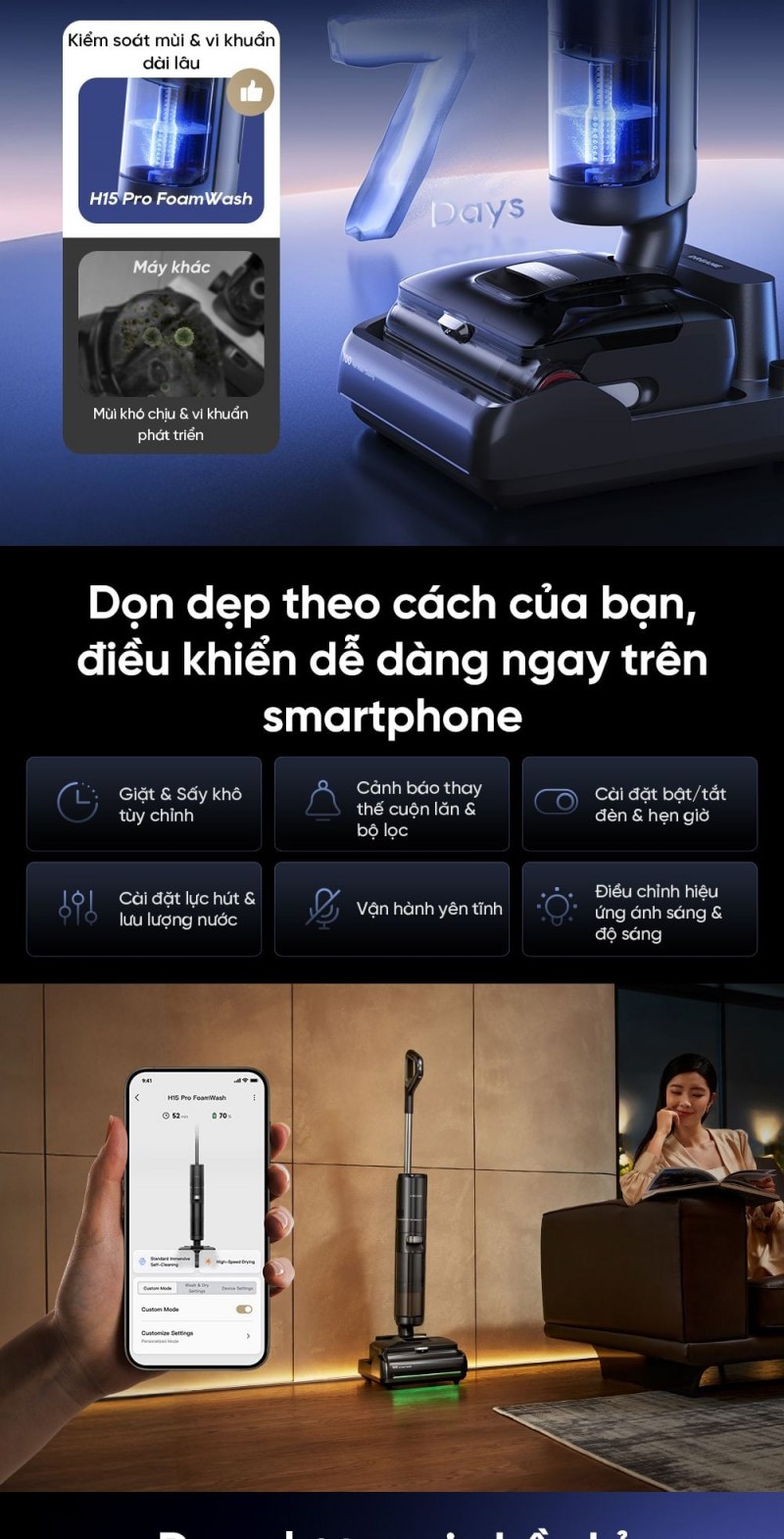 Dreame H15 Pro FoamWash - ảnh nội dung 09