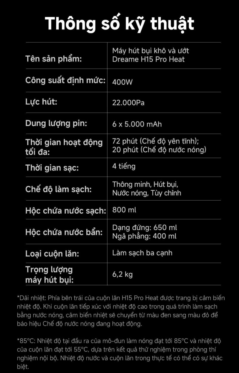 Dreame H15 Pro Heat - ảnh nội dung 23