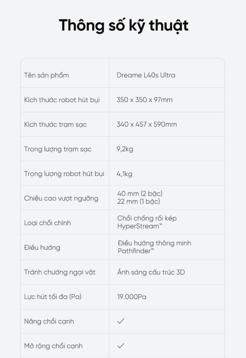 Dreame L40s Ultra - ảnh nội dung 17