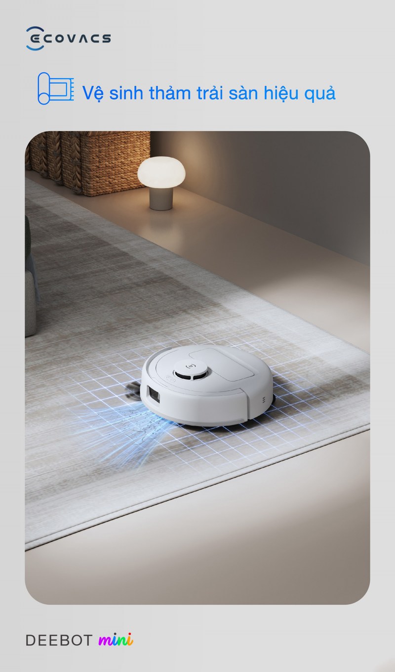 Robot l&agrave;m sạch thảm trải s&agrave;n hiệu quả