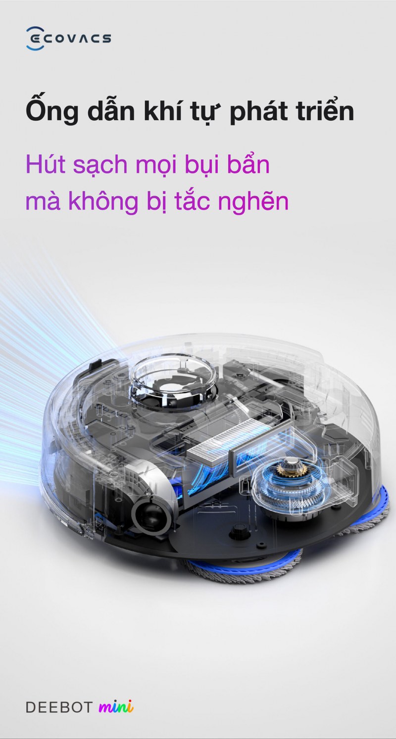 Ống dẫn kh&iacute; tự ph&aacute;t triển gi&uacute;p h&uacute;t sạch kh&ocirc;ng bị tắc nghẽn