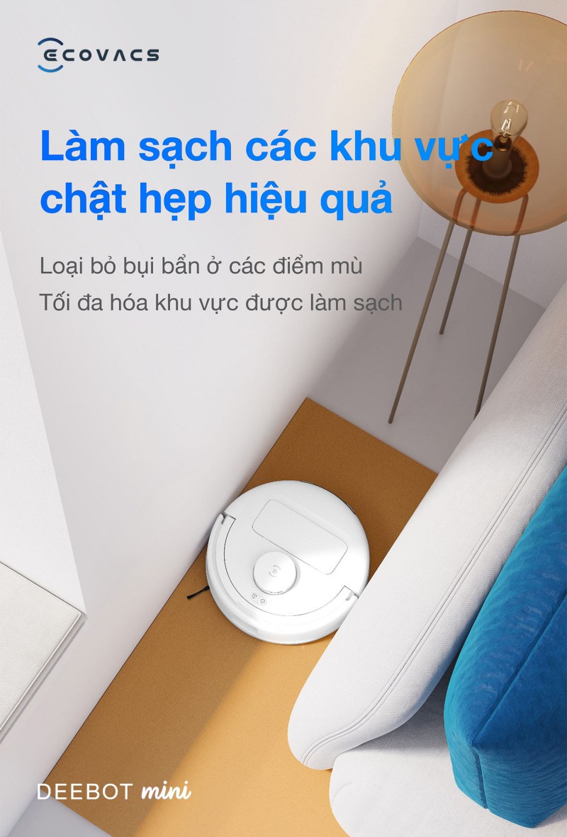 Trạm sạc Mini OMNI tự động đổ bụi v&agrave; giặt giẻ lau tiện lợi