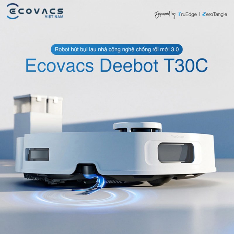 Ecovacs Deebot T30C với c&ocirc;ng nghệ chống rối 3.0