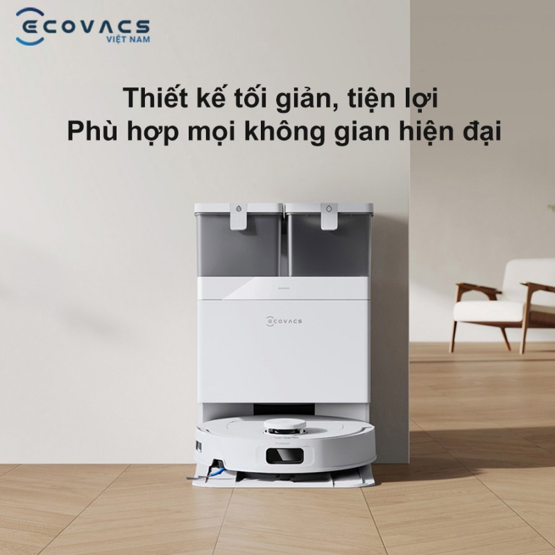 Trạm sạc OMNI tự động đổ bụi, giặt giẻ v&agrave; sấy kh&ocirc;