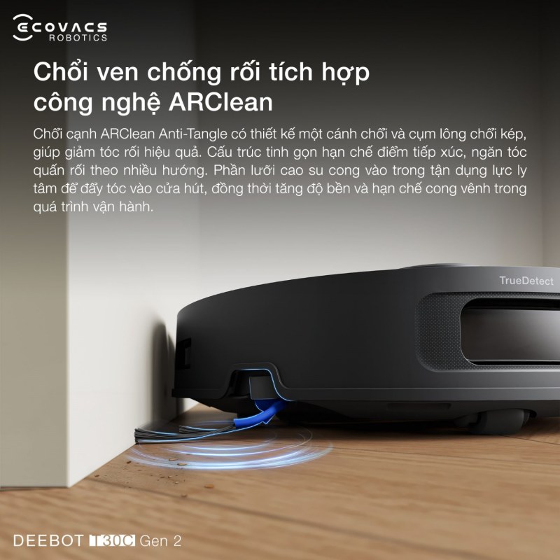 Chổi ven chống rối t&iacute;ch hợp c&ocirc;ng nghệ ARClean.