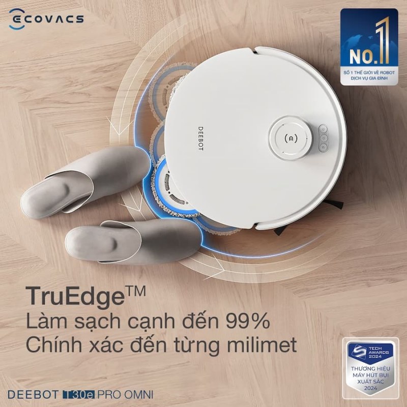 C&ocirc;ng nghệ TruEdge l&agrave;m sạch s&aacute;t cạnh ch&iacute;nh x&aacute;c.