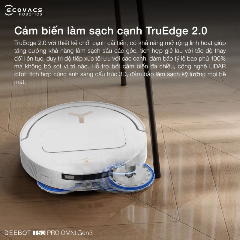 Cảm biến làm sạch cạnh TruEdge 2.0 hiệu quả