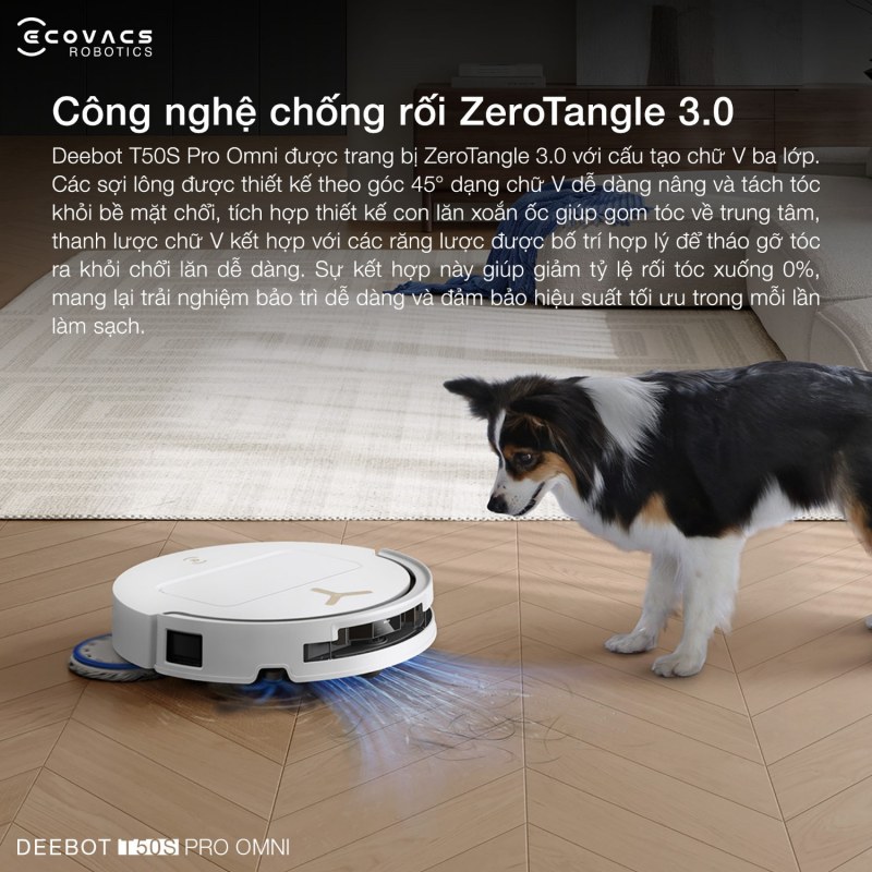 C&ocirc;ng nghệ chống rối ZeroTangle 3.0 bảo vệ chổi ch&iacute;nh hiệu quả