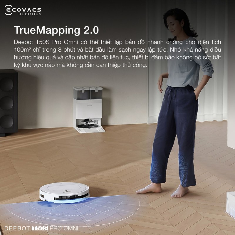 C&ocirc;ng nghệ điều hướng TrueMapping 2.0 v&agrave; cảm biến dToF ch&iacute;nh x&aacute;c