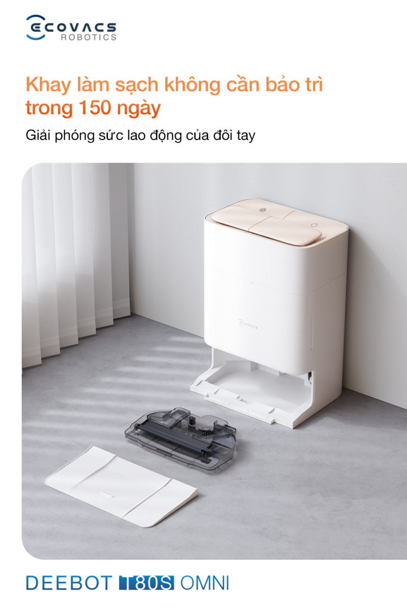 Khay l&agrave;m sạch kh&ocirc;ng cần bảo tr&igrave; trong 150 ng&agrave;y