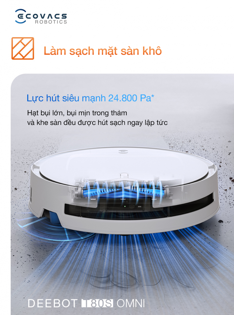 Chổi lăn chống rối v&agrave; chổi cạnh tự động n&acirc;ng hiệu quả