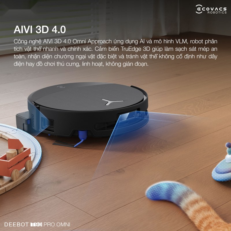 C&ocirc;ng nghệ điều hướng Mini-ToF v&agrave; cảm biến AIVI 3D 4.0