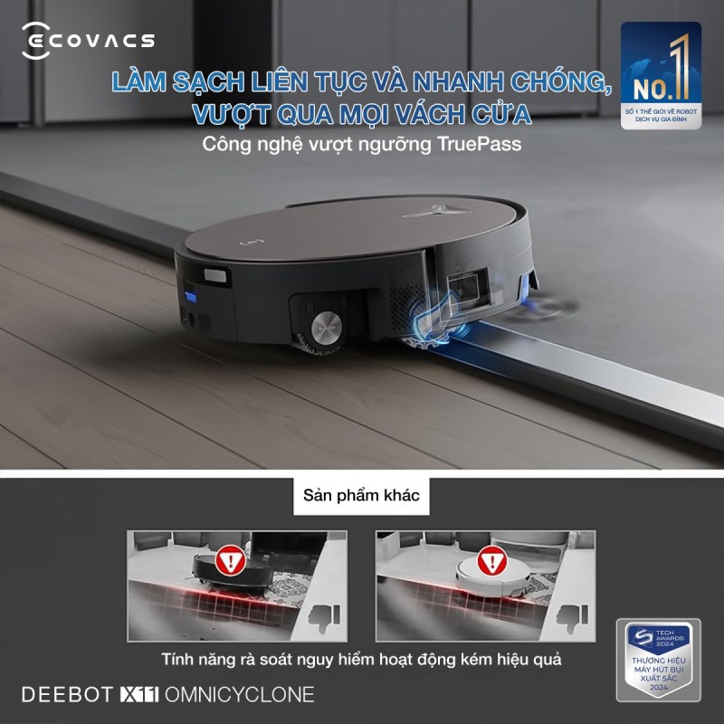 C&ocirc;ng nghệ vượt ngưỡng TruePass l&agrave;m sạch hiệu quả