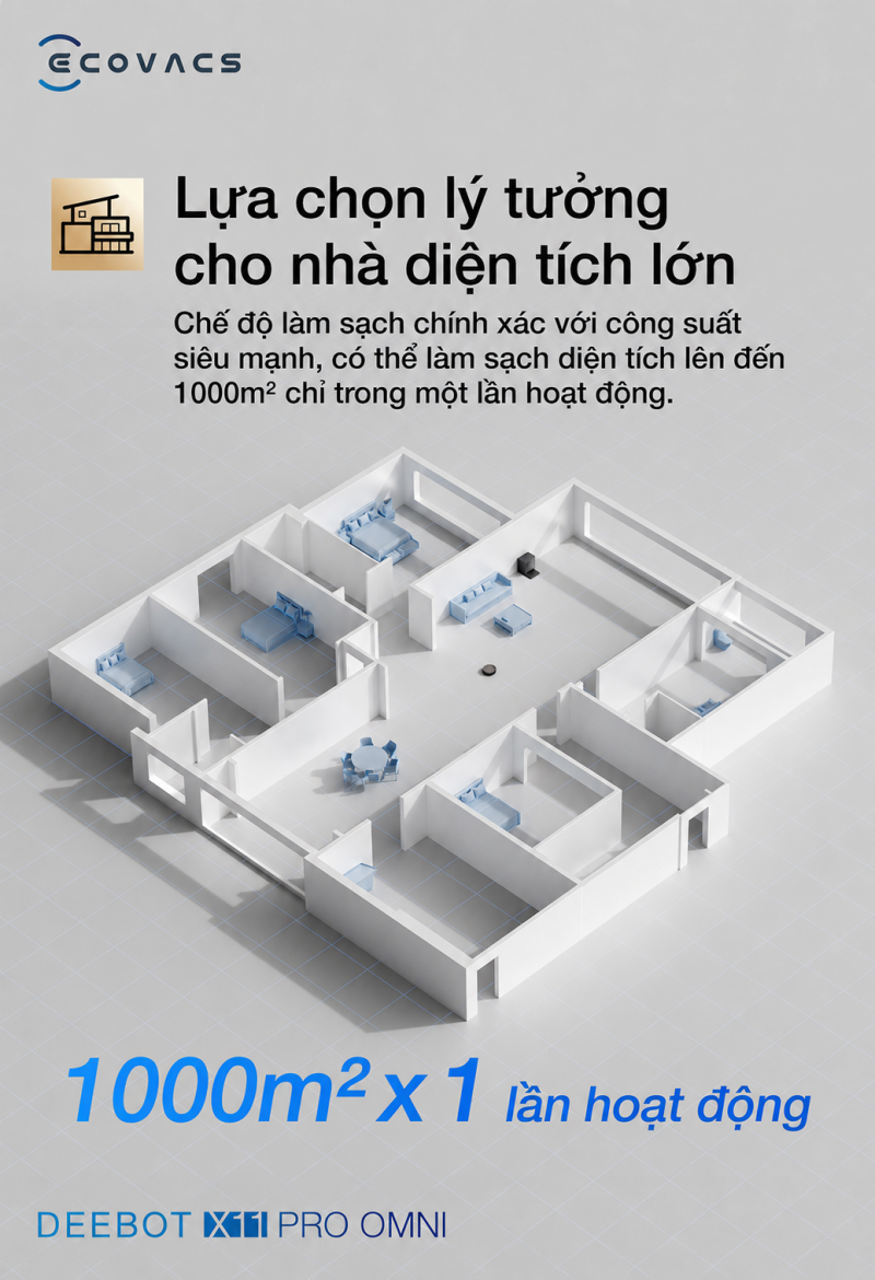 L&agrave;m sạch diện t&iacute;ch lớn đến 1000m2 hiệu quả
