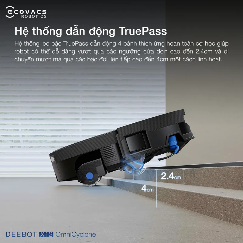 Hệ thống dẫn động TruePass gi&uacute;p robot vượt vật cản linh hoạt