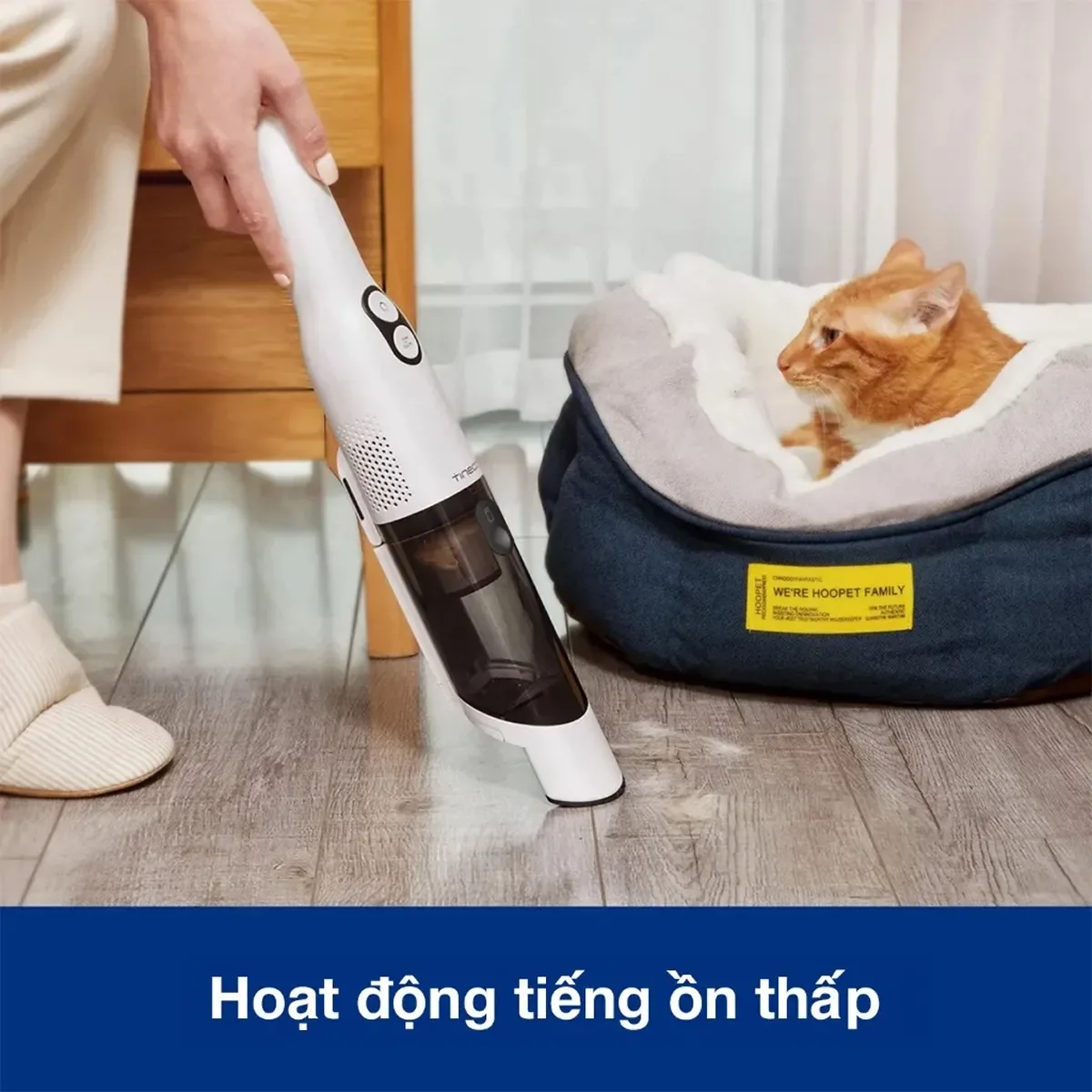 Hoạt động êm ái, tiếng ồn thấp