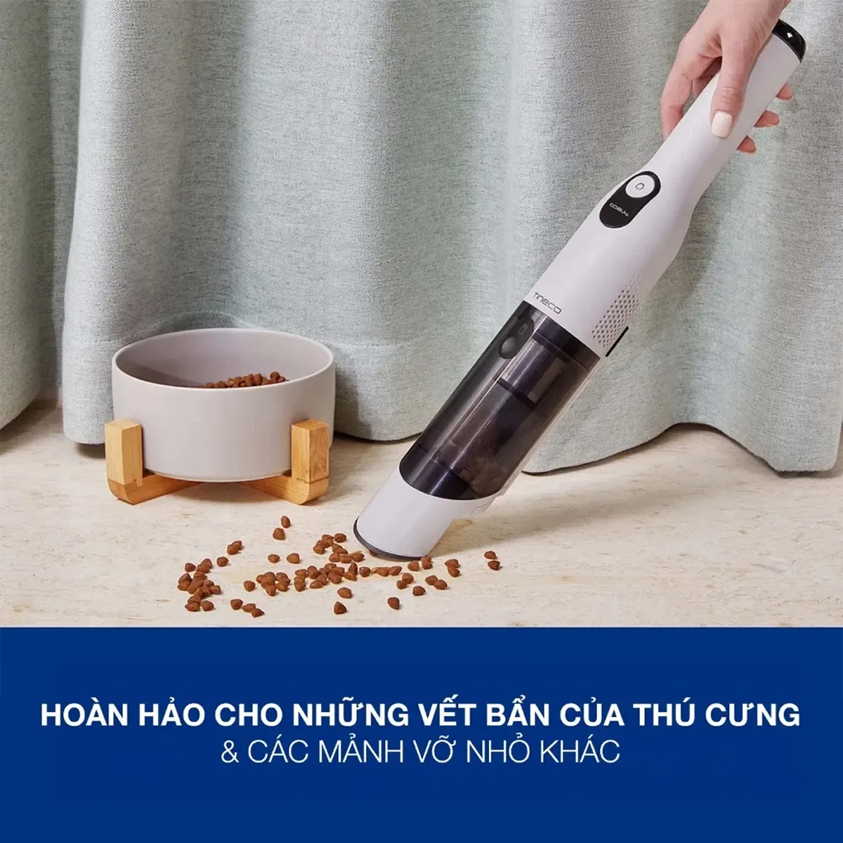 Tineco Go Mini hút sạch vết bẩn nhỏ và lông thú cưng