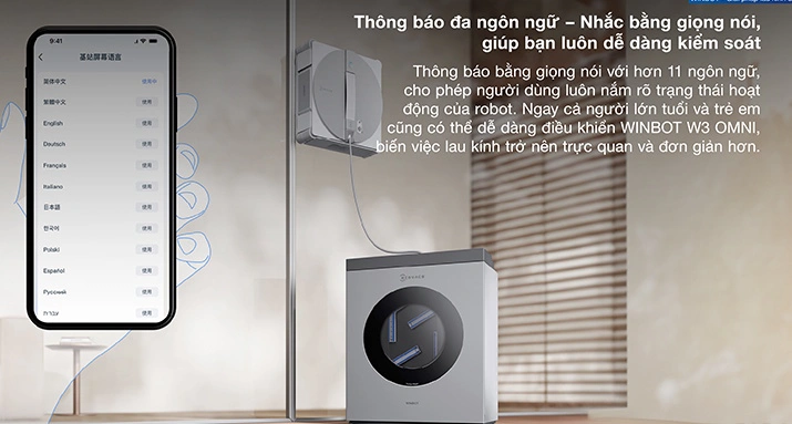 Ứng dụng ECOVACS HOME hỗ trợ điều khiển v&agrave; quản l&yacute; robot từ xa