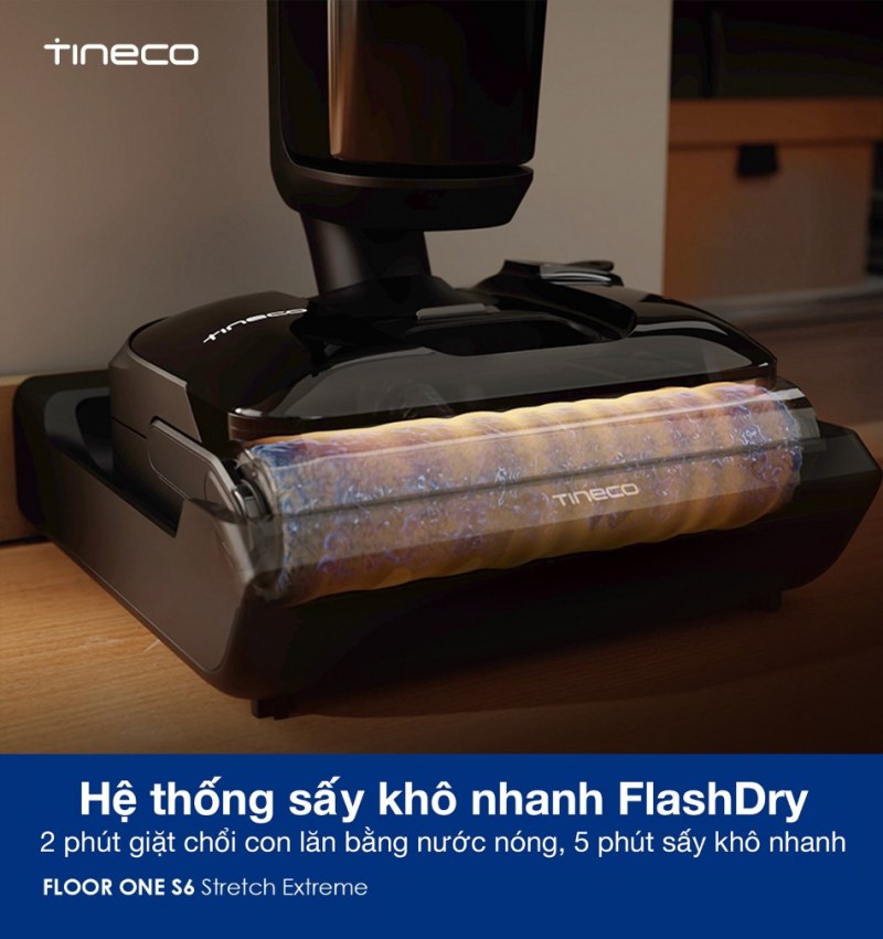 Hệ thống sấy khô nhanh FlashDry làm sạch hiệu quả