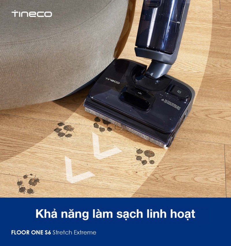 Khả năng làm sạch linh hoạt trên nhiều bề mặt