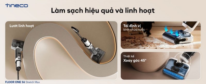 Tuổi thọ pin tăng gấp 3 lần, duy tr&igrave; sức mạnh l&agrave;m sạch
