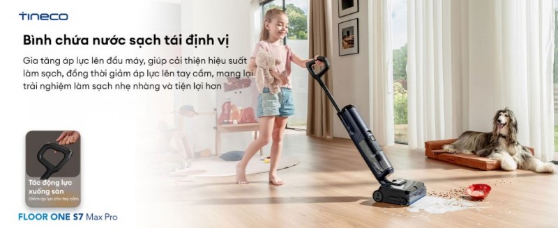 Bình nước sạch tái định vị tăng hiệu suất làm sạch