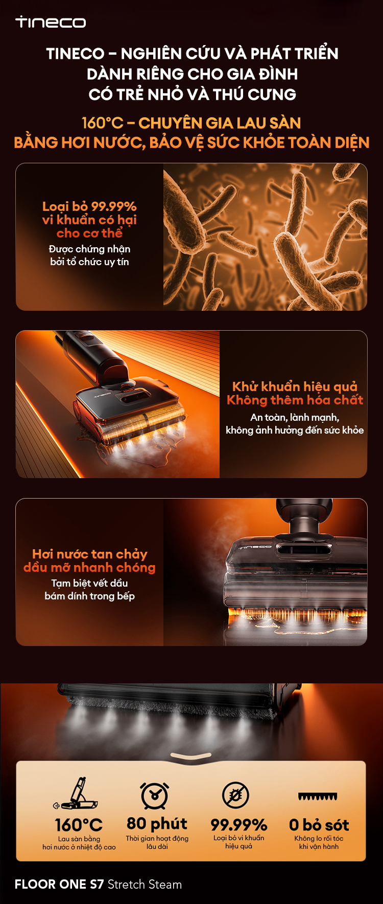 Công nghệ lau sàn hiệu quả, an toàn không hóa chất