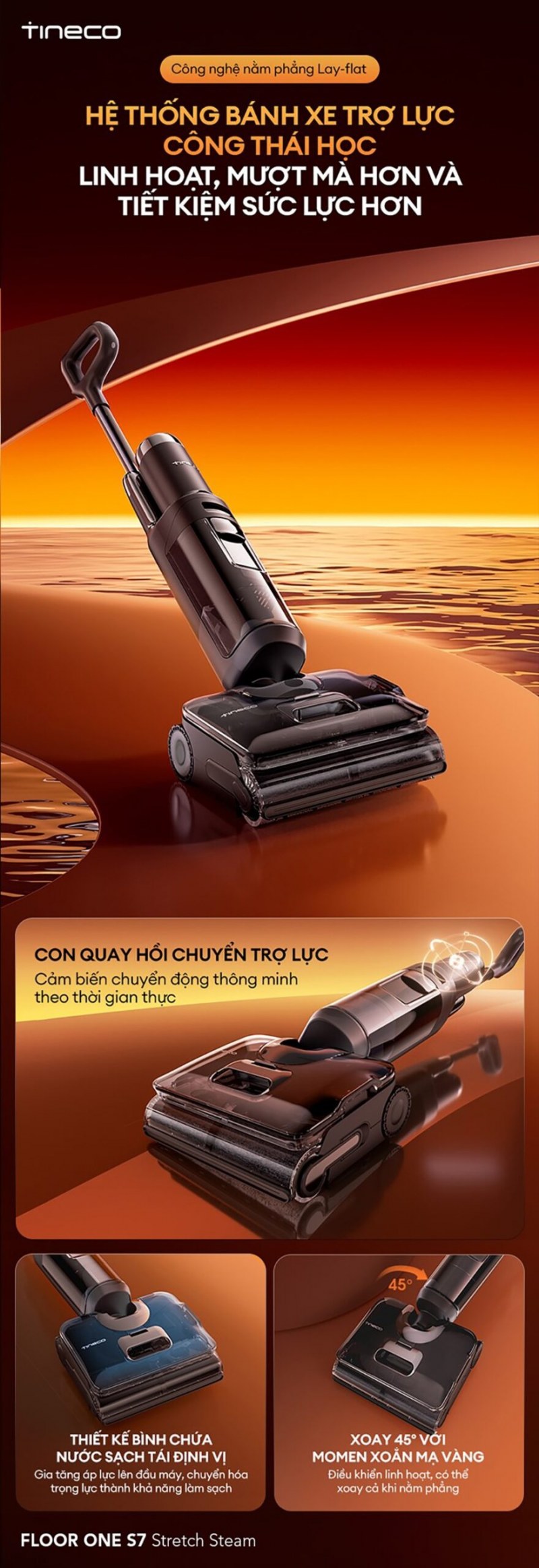 Hệ thống bánh xe trợ lực công thái học linh hoạt