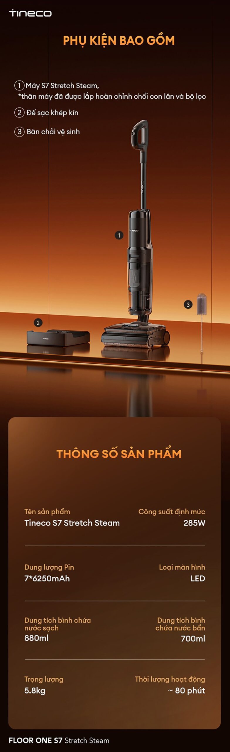 Phụ kiện đi kèm và thông số sản phẩm chi tiết