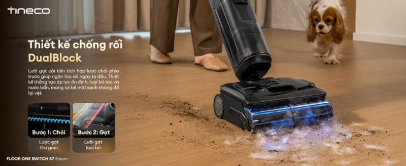 Thiết kế chống rối DualBlock bảo vệ bề mặt s&agrave;n hiệu quả