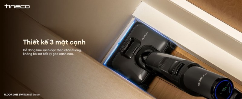 Thiết kế đu&ocirc;i phẳng 180 độ dễ d&agrave;ng l&agrave;m sạch dưới gầm nội thất