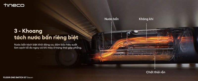 Hệ thống t&aacute;ch nước bẩn ri&ecirc;ng biệt tăng hiệu suất l&agrave;m sạch